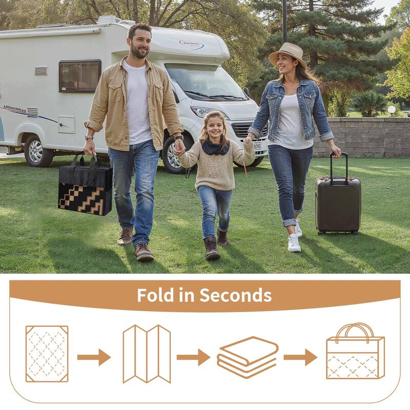 Mcow Geo Harmony Reversible Woven Waterproof Outdoor Area Rug - 5' x 8'