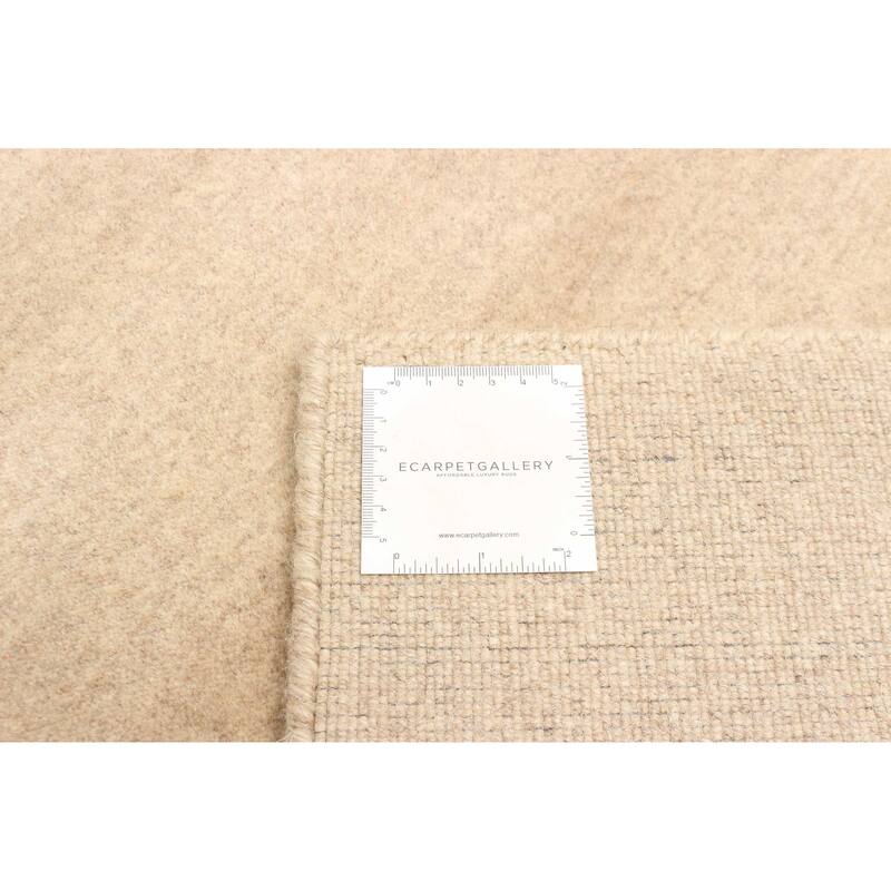 ECARPETGALLERY Hand Loomed Kashkuli Gabbeh Beige Wool Rug - 2'7 x 7'7