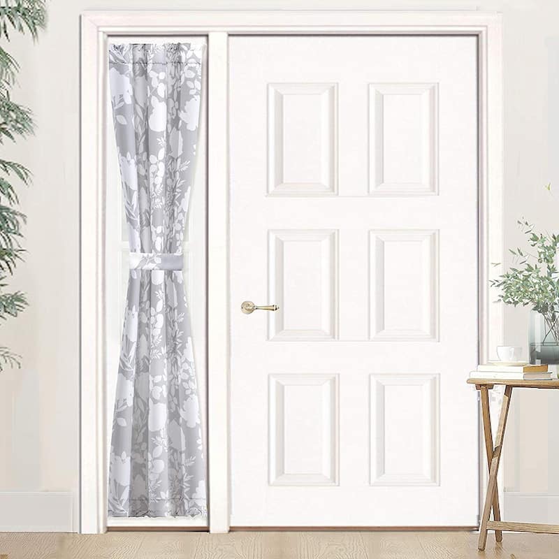 Porch & Den Nolana Floral Pattern Room Darkening French Door Curtain Panel