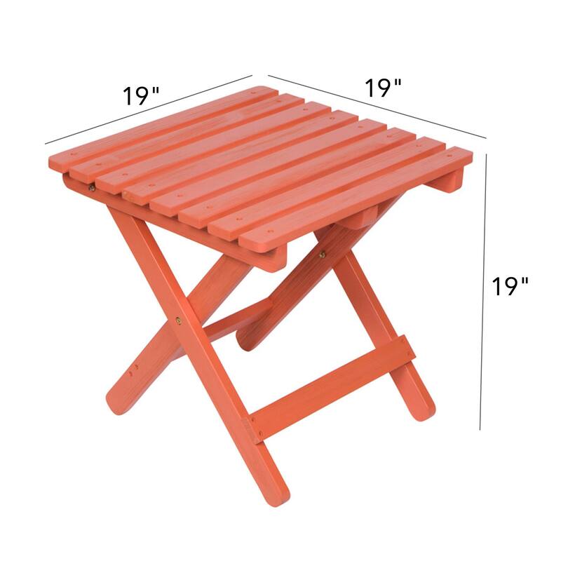 Laguna Assembled Square Folding Table - 19 W x 19 L x 19 H