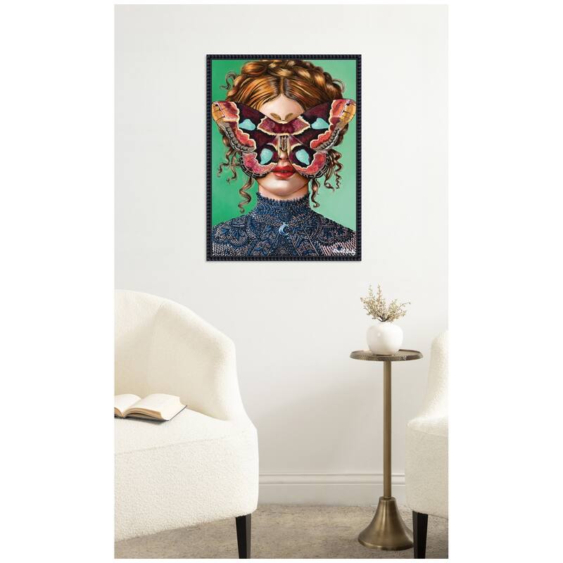 Kate and Laurel Forest Witch by Charlotte Brindley Framed Canvas Wall Art Print