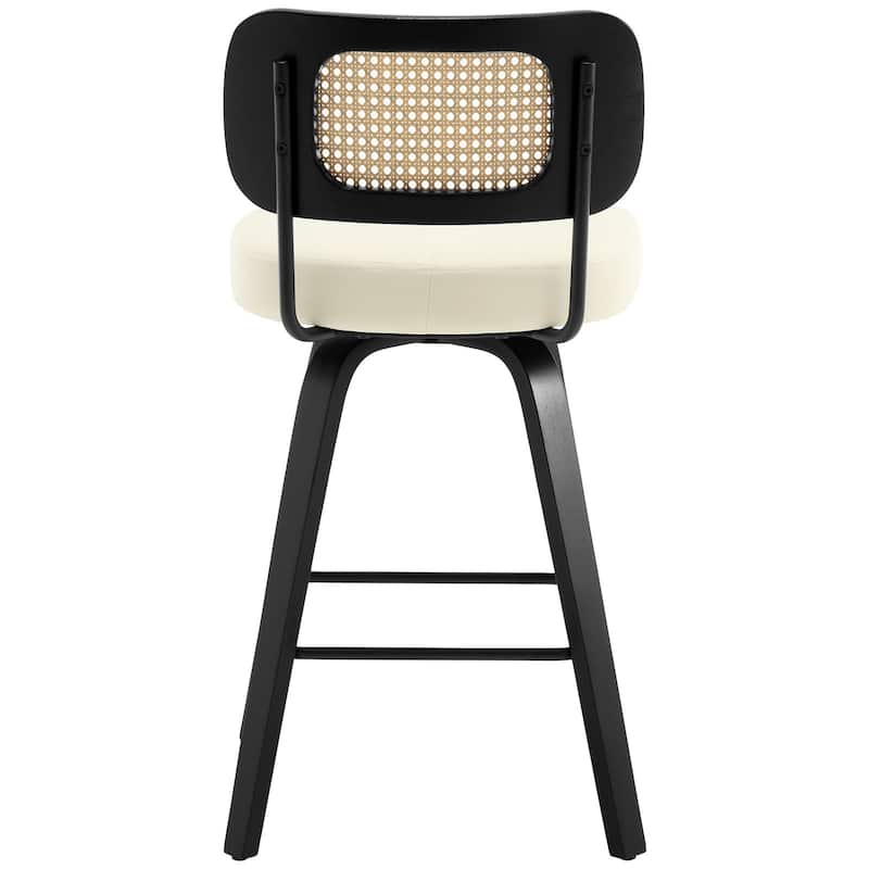 26"/29" Swivel Counter/Bar Stools with Black Bentwood Legs
