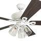 preview thumbnail 17 of 15, The Gray Barn Grumio Distressed White 52-inch Ceiling Fan with 5 Barnwood Blades