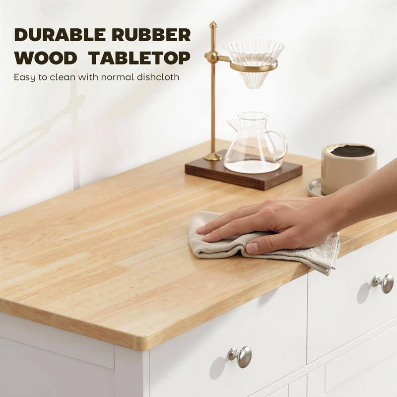 HOMCOM Space-saving Kitchen Buffet Sideboard Pantry