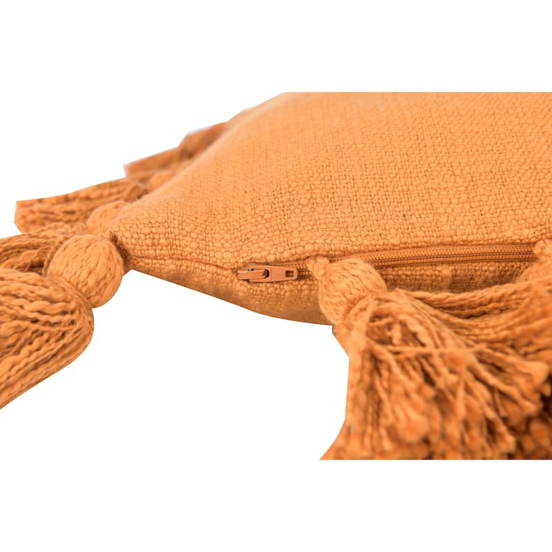 Cotton Pillow with Tassels