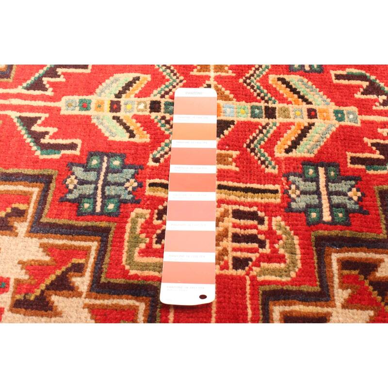 ECARPETGALLERY Hand-knotted Teimani Red Wool Rug - 3'0 x 4'10