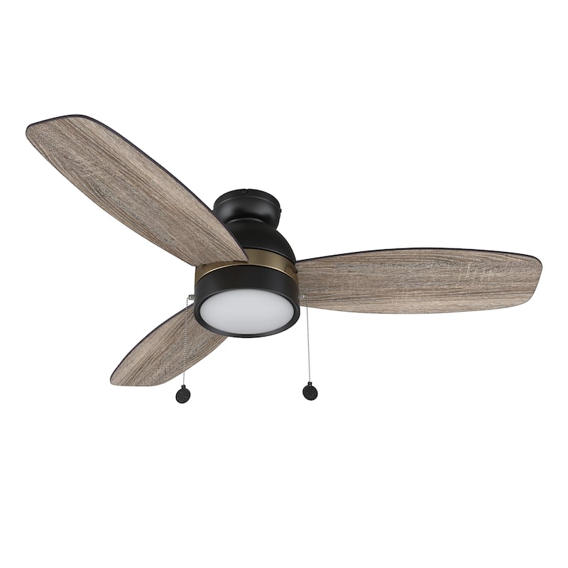 Reed Fans Reed 48-inch Indoor Ceiling Fan with Pull Chain,Dimmable LED Light Kit ...