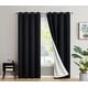 preview thumbnail 12 of 74, Dakota Complete Blackout Drapery Heavy Thermal Insulated Efficient Window Curtain Grommet Panels, 2 Panels 52 W x 72 L per panel - Set of 2 - Black