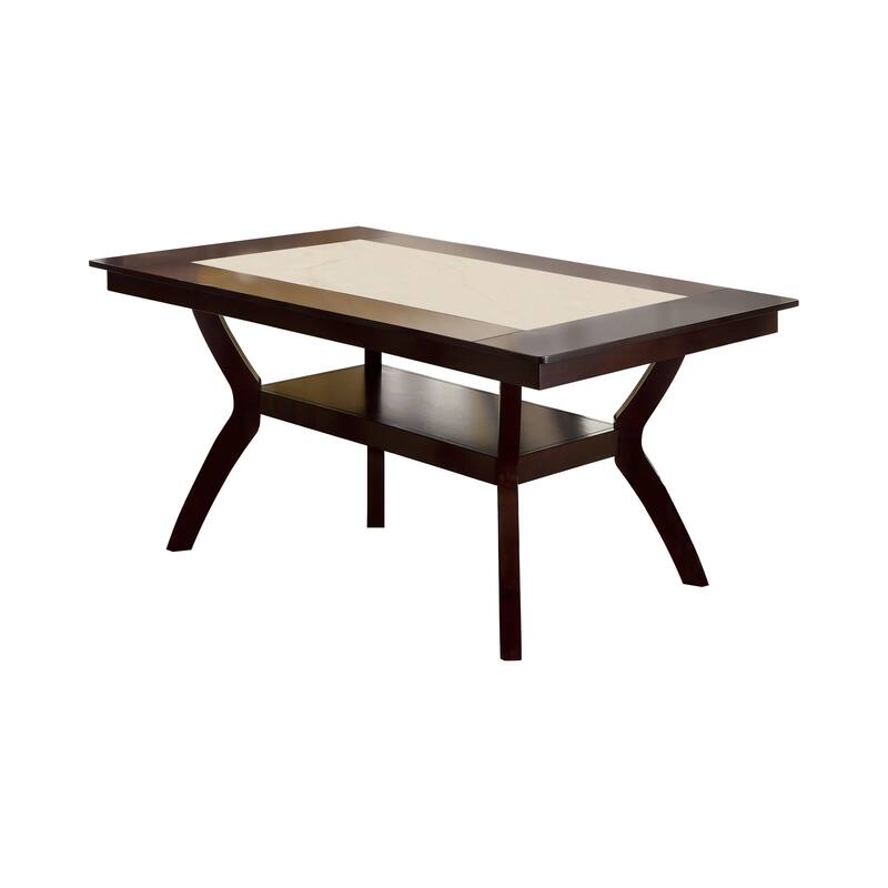 Copper Grove Schmidt 64-inch Wood Dining Table with Shelf