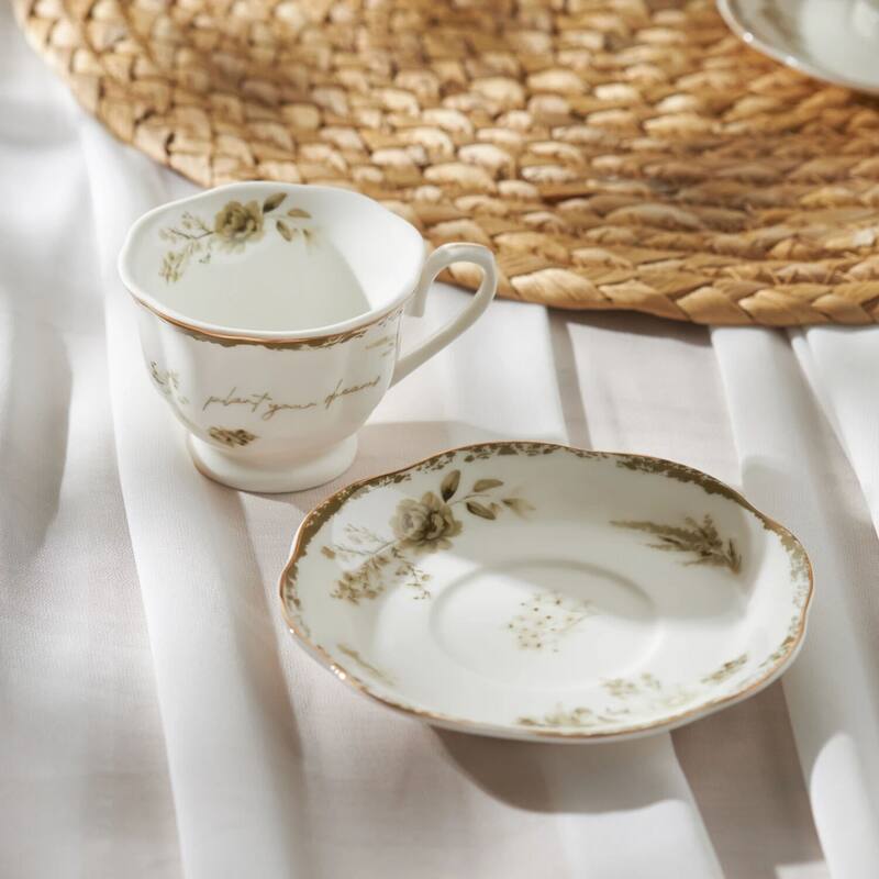 Antique Porcelain Espresso Turkish Coffee Cup Set for 6 pers.
