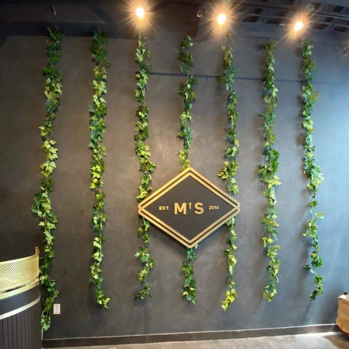 70" Faux Ivy Garland for Outdoor and Indoor Use 2 Pieces - Green - N/A