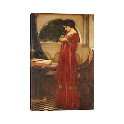 iCanvas "The Crystal Ball, 1902" by John William Waterhouse Canvas Print