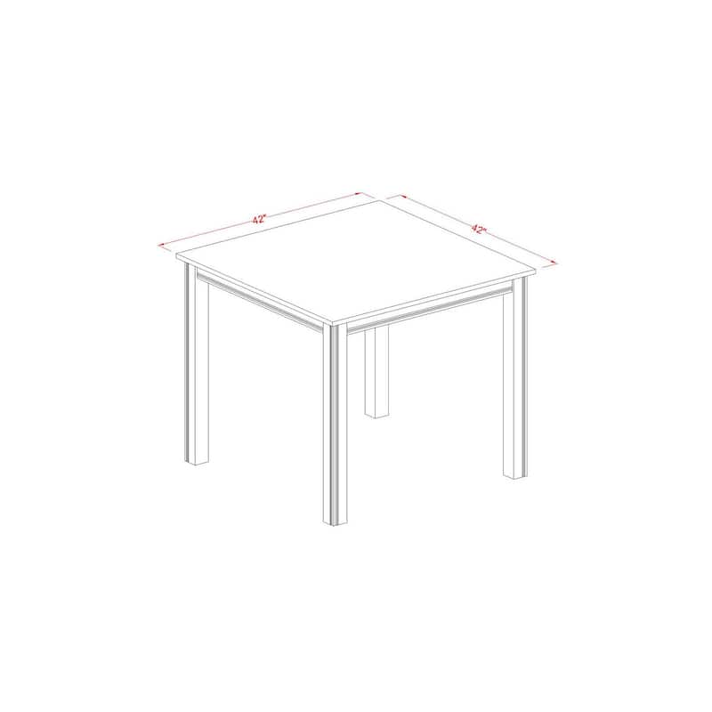 Modern Counter Height Dining Set - Pub Table & Bar Stools - 4 Person Dining Room Set