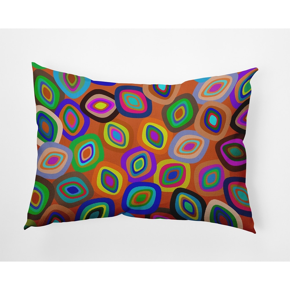 Modern Leaf Pile Accent Pillow