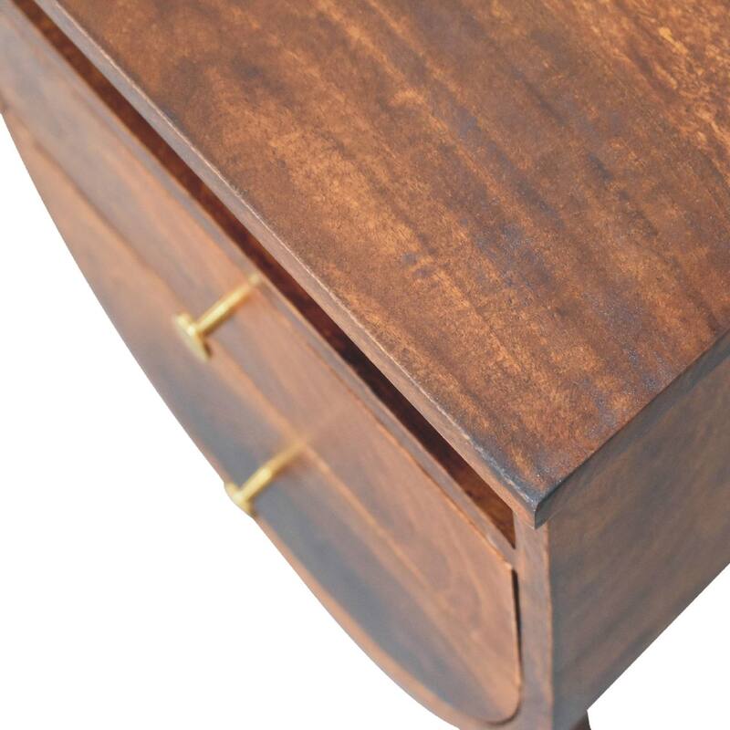 Artisan Furniture Solid Wood Split Chestnut Nightstand
