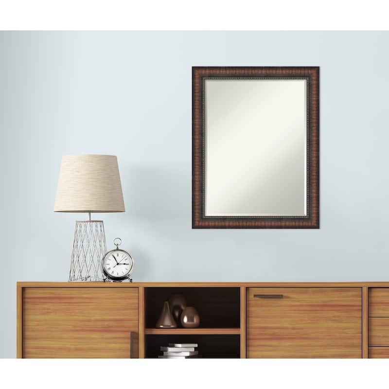 Caleb Brown Half-Inch-Bevel Framed Wall Mirror - Caleb Brown - Glass Size 18x24