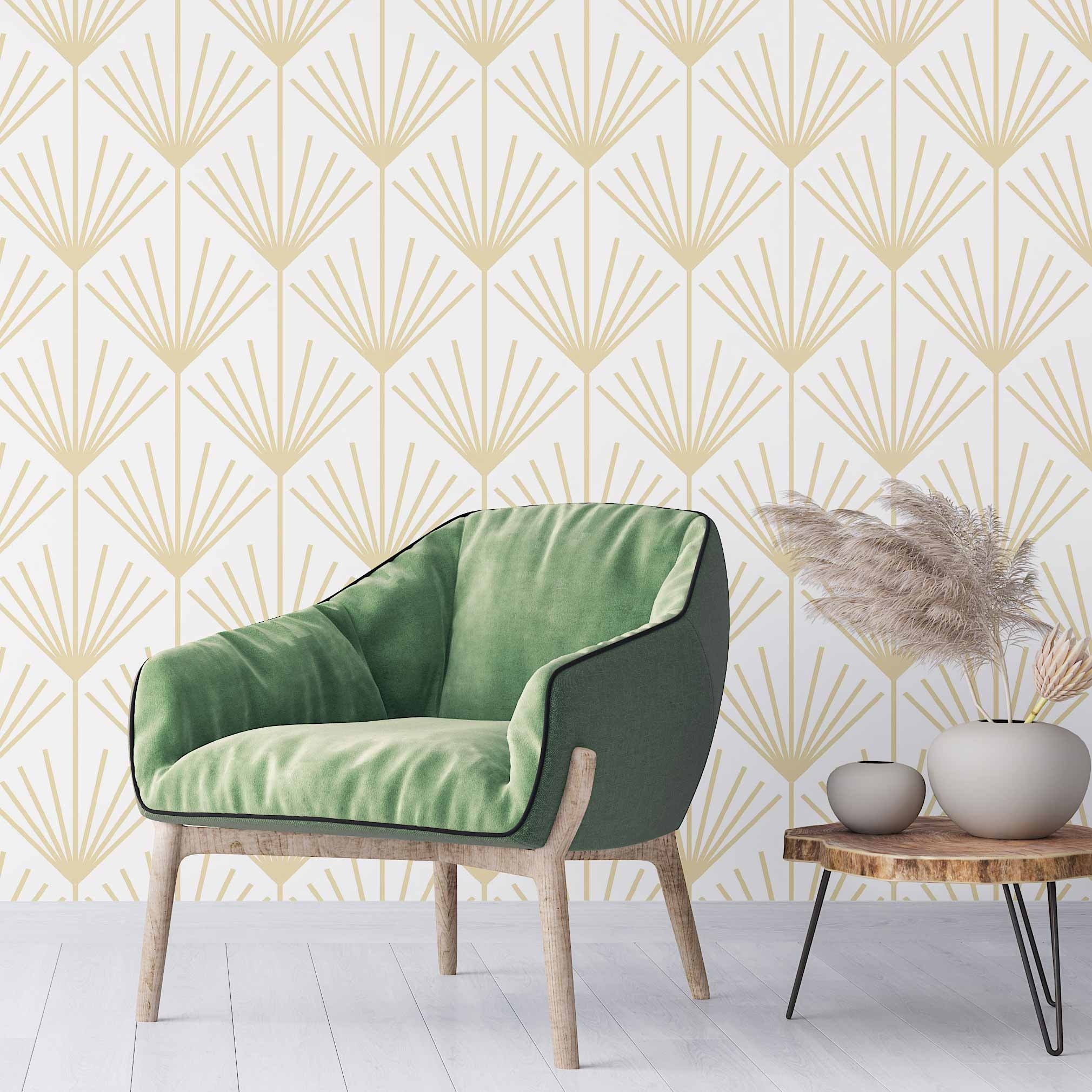 Tropical Palm Leaves Solid Beige Peel and Stick Smooth Vinyl Wallpaper  W9219VinylBeige216  The Home Depot