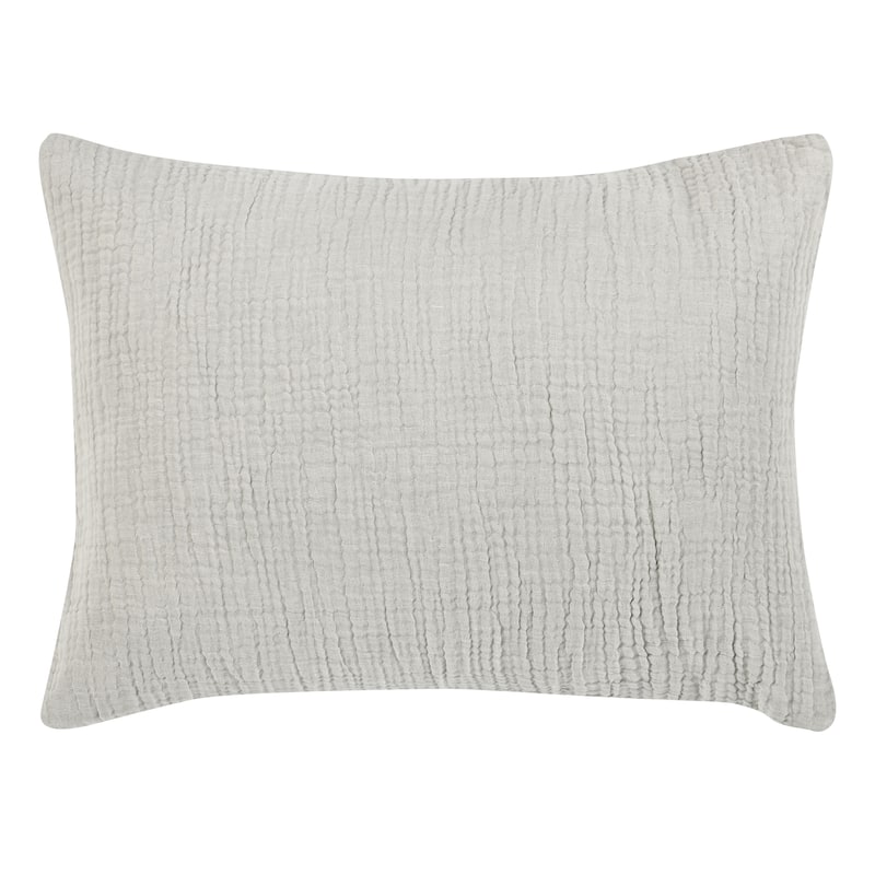 Villa by Classic Home Camille Linen Sham - Standard - Grey