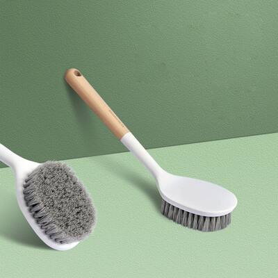 Kitchen Tableware Brush Beech Handle Cleaning Brush, Used for Cleaning Pots, Sinks, Bathroom Ceramics and Bathtub