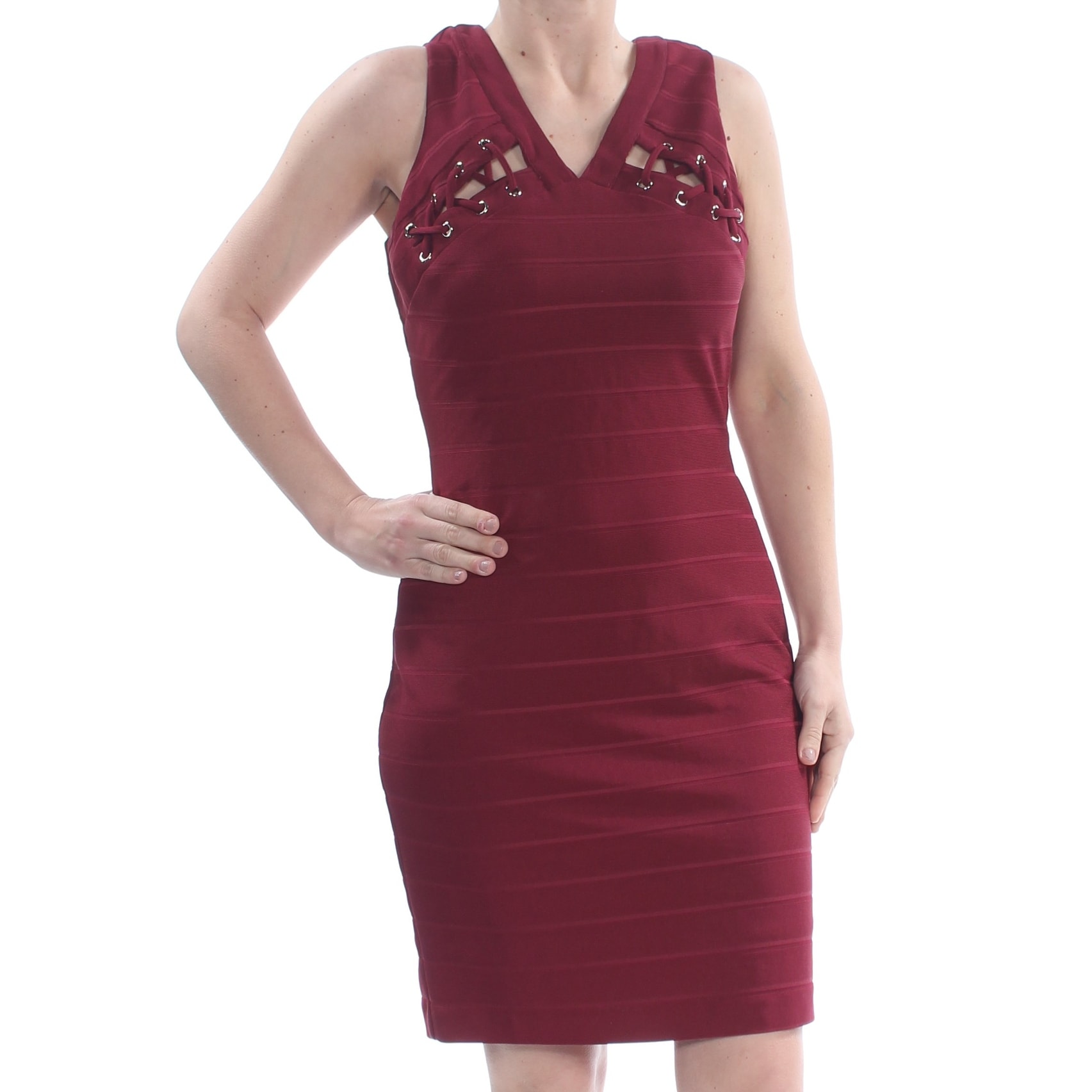burgundy dress size 14