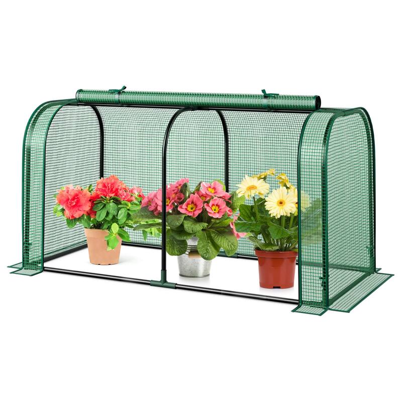 Costway Portable Mini Greenhouse 47" x 22" x 24" Outdoor Indoor Tunnel - See Details - Mini - See Details