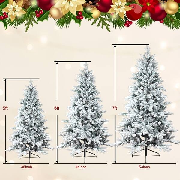 CUSchoice Fireproof Artificial Christmas Trees with PE/PVC Mix