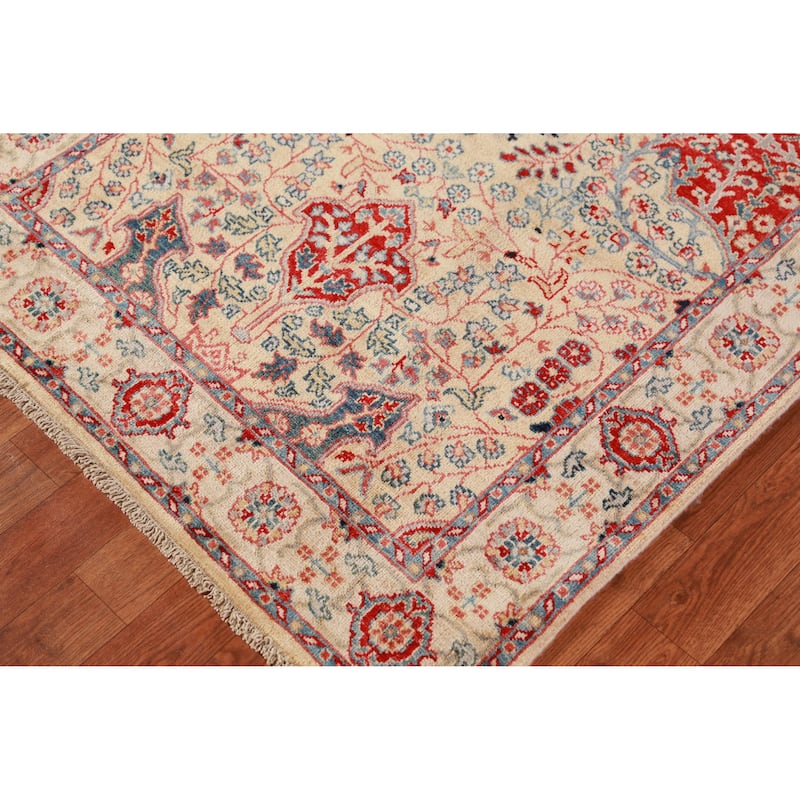 Vegetable Dye Floral Ziegler Oriental Runner Rug Handmade Wool Carpet - 3'0"x 12'0"