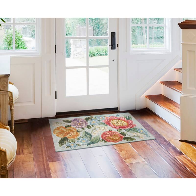 Liora Manne Esencia Secret Garden Indoor/Outdoor Mat