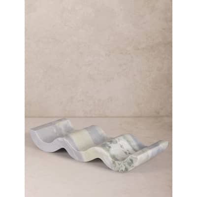 Georgia Green Onyx Wine Bottle Holder - Large