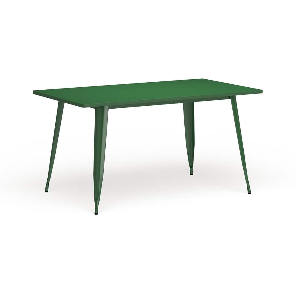 31.5" x 63" Rectangular Metal Indoor-Outdoor Table - Industrial Table - 31.5"W x 63"D x 29.5"H