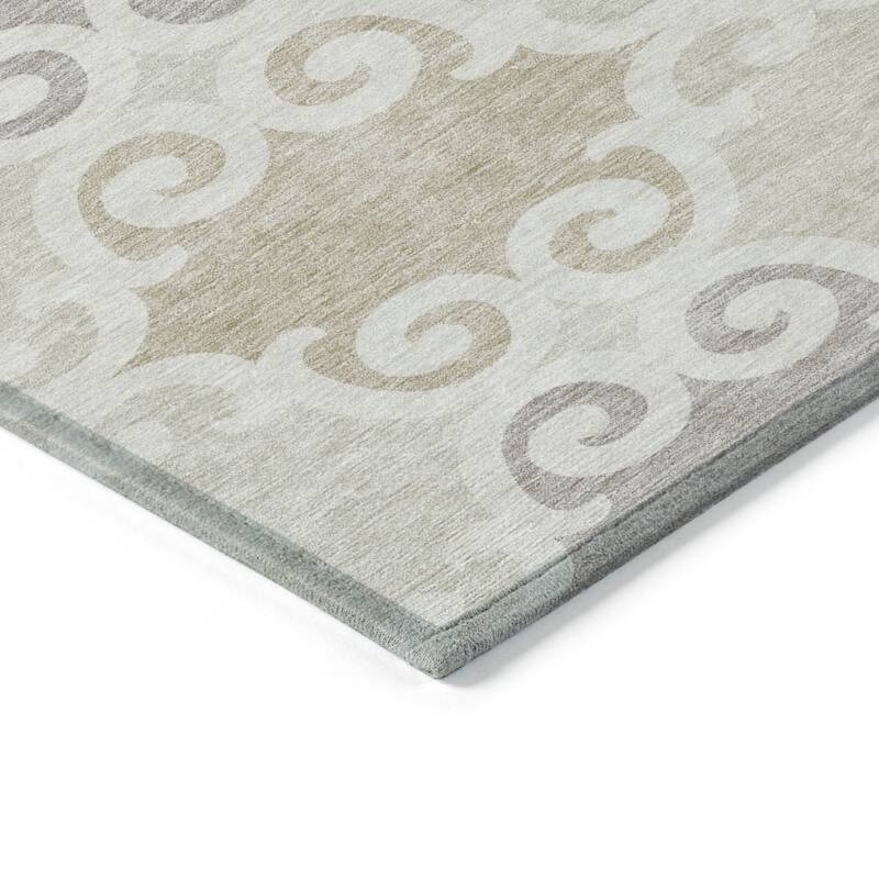 HomeRoots Trellis Transitional Rectangle Outdoor Rug