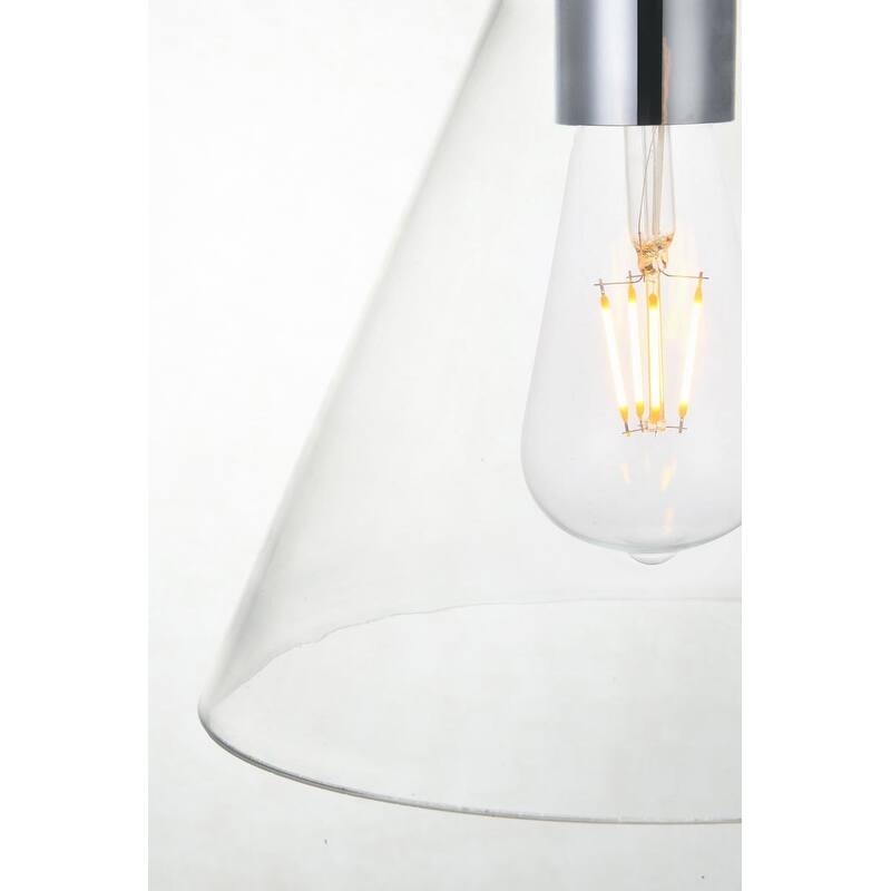 1-Light 8 inch Pendant with Clear Glass