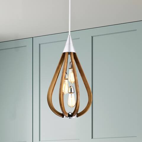 Flann 14 Inch Farmhouse Water Drop Pendant Chandelier 1-Light