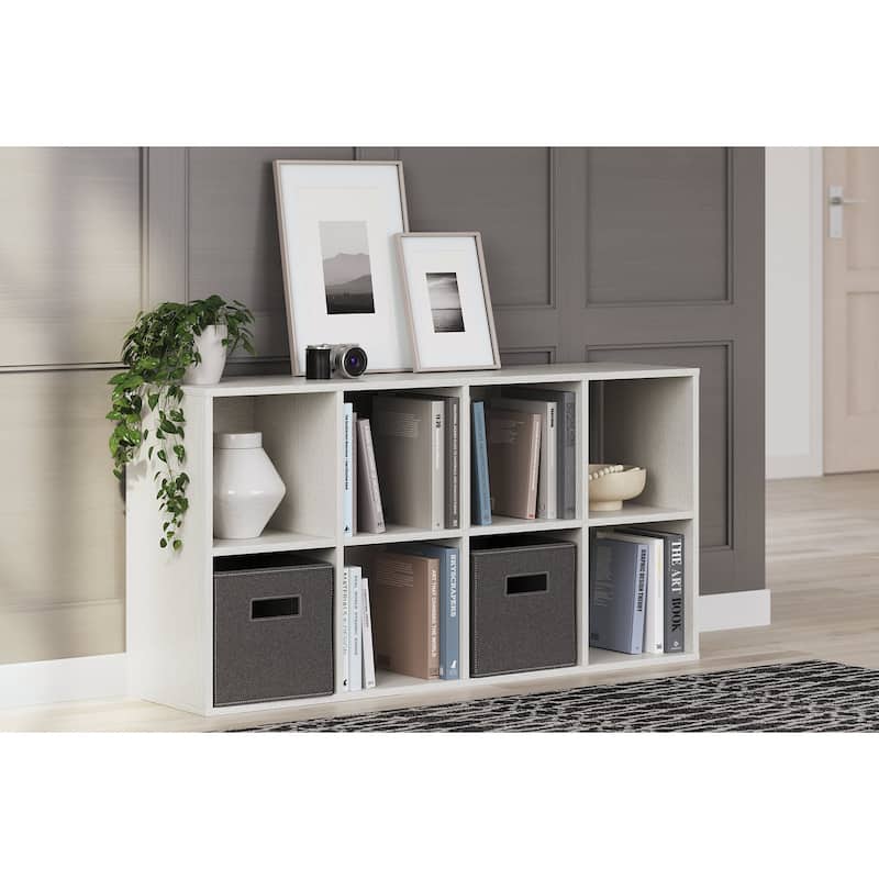 Ashley Furniture Aprilyn White 8 Cube Organizer - 24"W x 12"D x 47"H
