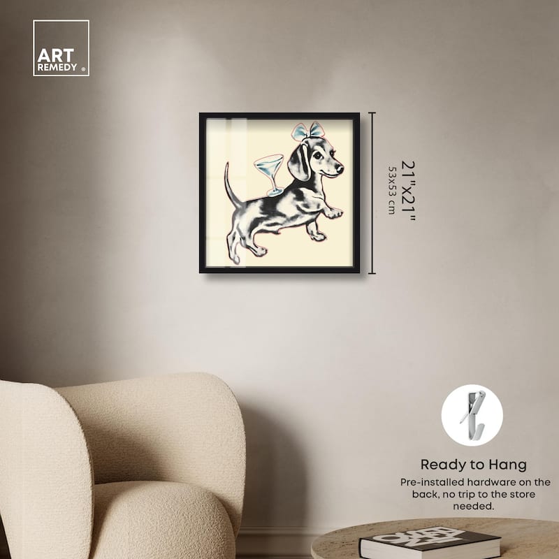Martini Pup II Shadowbox by Art Remedy