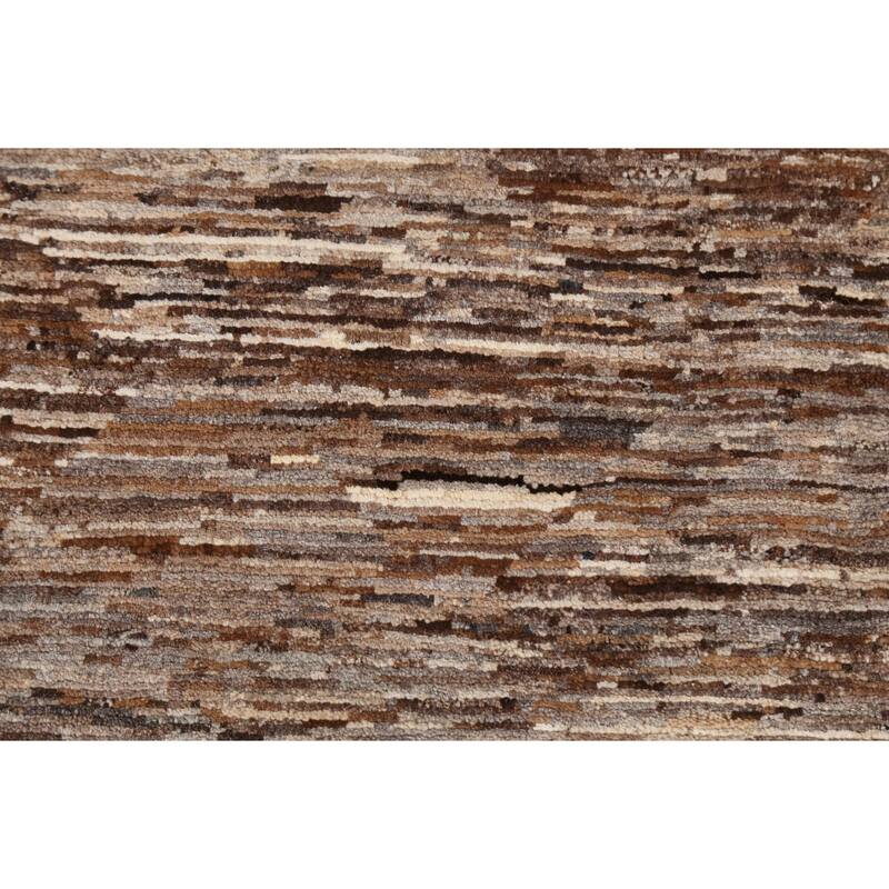 Contemporary Gabbeh Kashkoli Area Rug Wool Hand-knotted Foyer Carpet - 4'9" x 6'8"