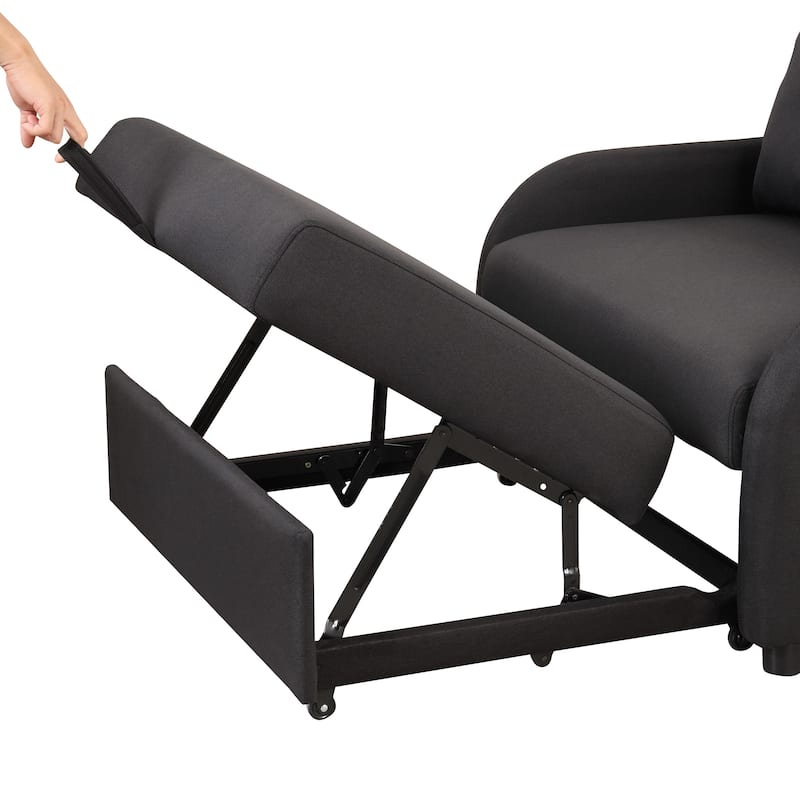 48.8"2-Seater Sleeper Sofa 3 in 1 with 2 Wing Table and USB Charge