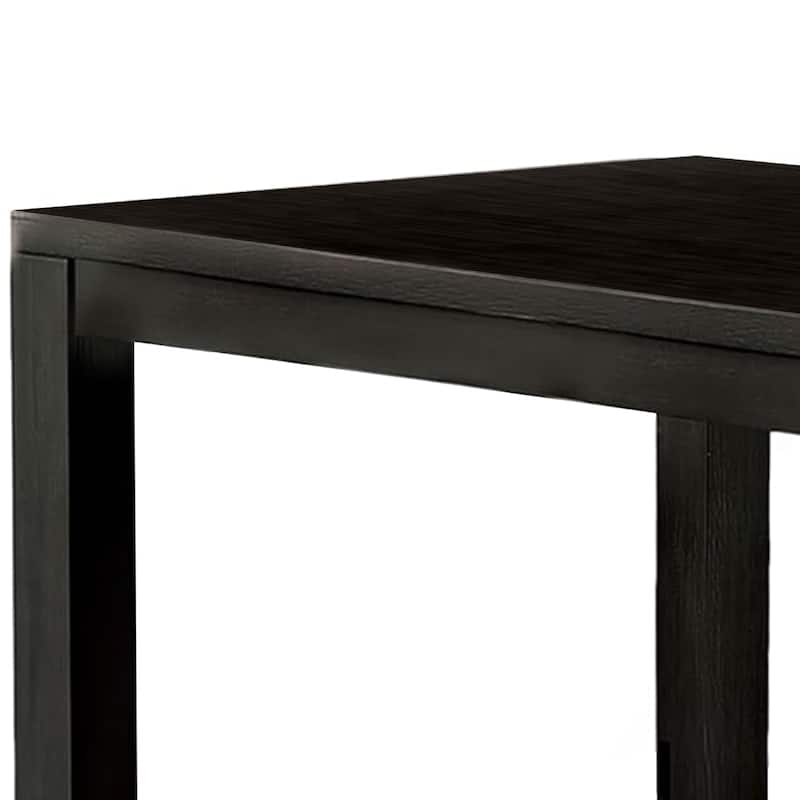 Renu Dining Table, 72 Inch, Antique Black Rectangular Solid Wood Top - Antique Black