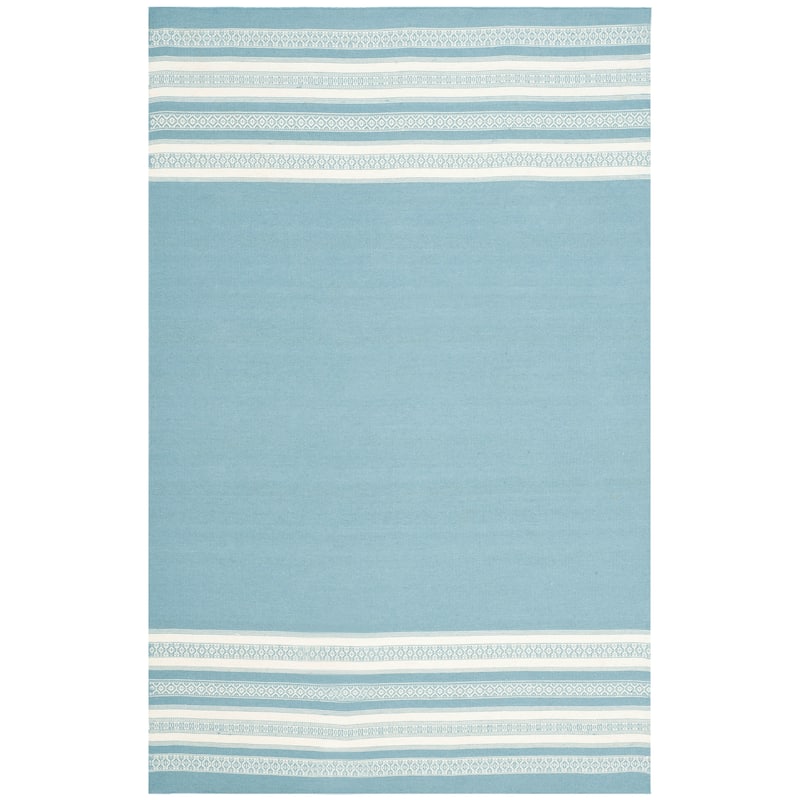 SAFAVIEH Handmade Flatweave Dhurries Mukhayyo Modern Wool Rug
