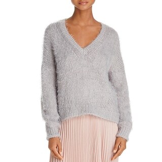grey v neck sweater