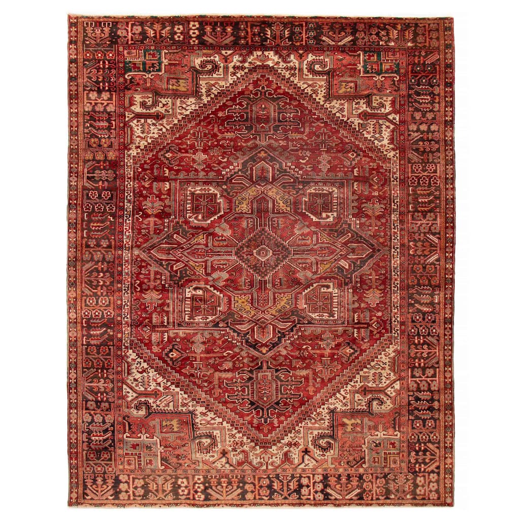 ECARPETGALLERY Hand-knotted Sarabi Red Wool Rug - 9'10 x 12'6