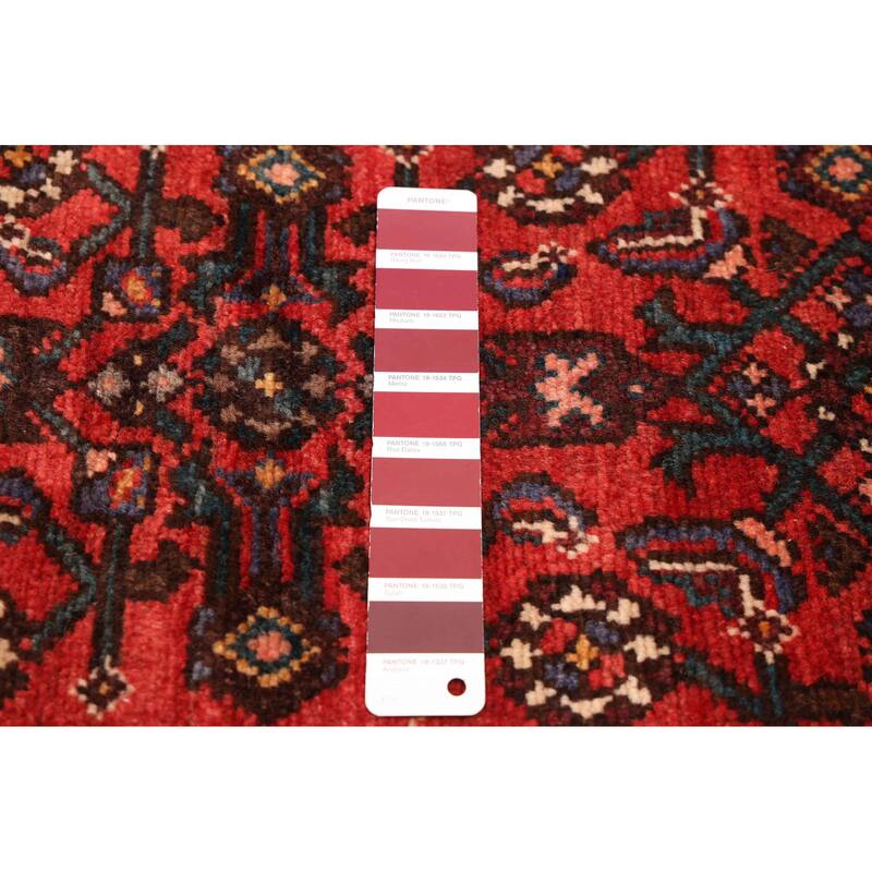 ECARPETGALLERY Hand-knotted Andelz Red Wool Rug - 3'7 x 10'9