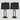 Cinkeda Twinset Table Lamps with AC Type-A Socket & USB Charging Ports