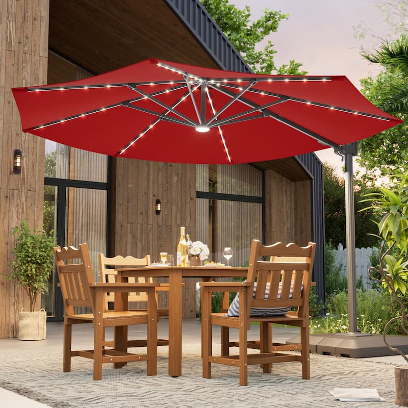 Outdoor 10FT LED Patio umbrella for Garden