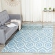 preview thumbnail 8 of 96, SAFAVIEH Handmade Flatweave Dhurries Trudi Modern Moroccan Wool Rug 10' x 14' - Blue/Ivory