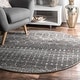 preview thumbnail 89 of 149, Brooklyn Rug Co Emmy Moroccan Trellis Area Rug 10' Round - Dark Grey