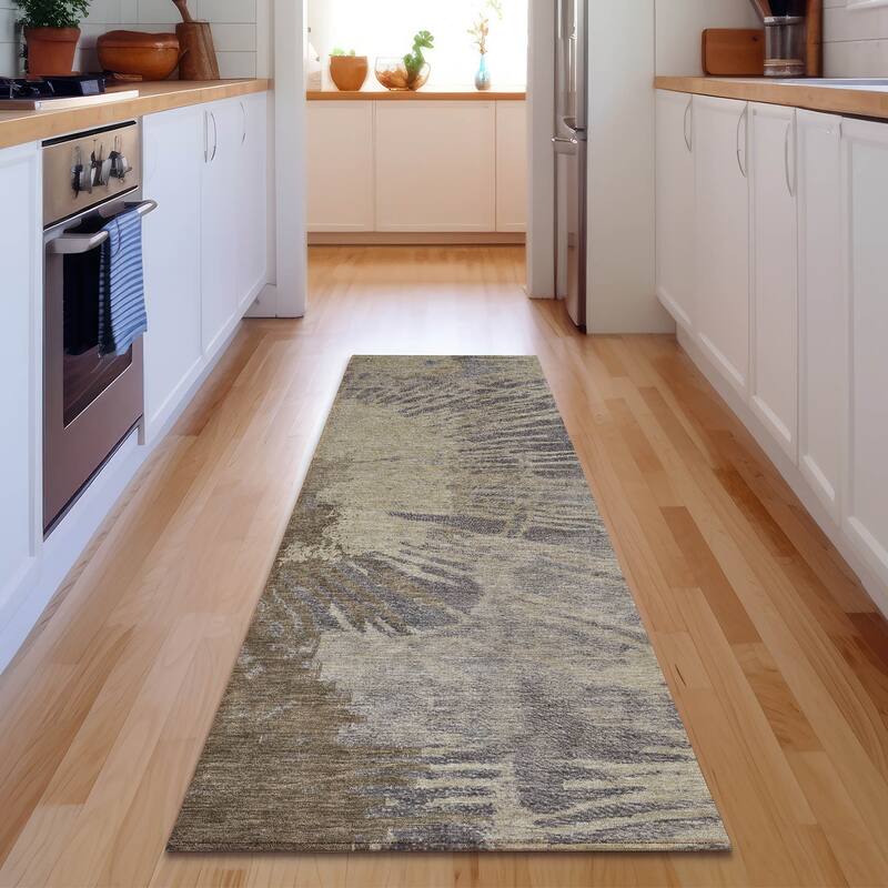 Premium Washable Super Soft Abstract Palmer Mayfield Rug - Brown - 2' 3" x 7' 6" - Runner