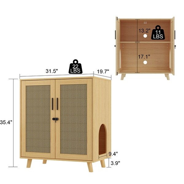 Cat litter box chest cheap