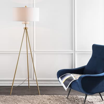SAFAVIEH Lighting 66-inch Enrica Tripod LED Floor Lamp - 25" x 25" x 66"