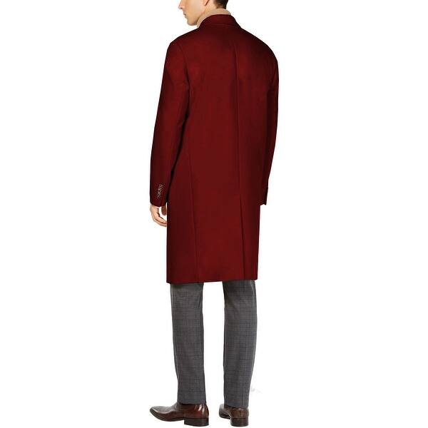Shop Calvin Klein Men S Monarch X Fit Slim Fit Overcoat 40 Regular